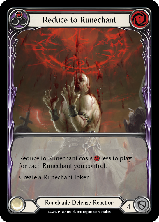 Reduce to Runechant (Red) [LGS015-P] (Promo)  1st Edition Normal | Good Games Adelaide SA