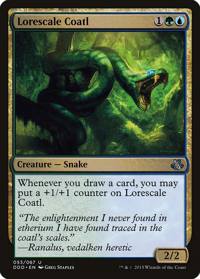 Lorescale Coatl [Duel Decks: Elspeth vs. Kiora] | Good Games Adelaide SA