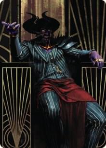 Ob Nixilis the Adversary Art Card 71 81 71 (Art Series: Streets of New Capenna)  | Good Games Adelaide SA