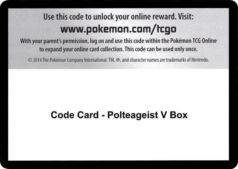 Code Card Polteageist V Box  (SWSH02: Rebel Clash)  | Good Games Adelaide SA