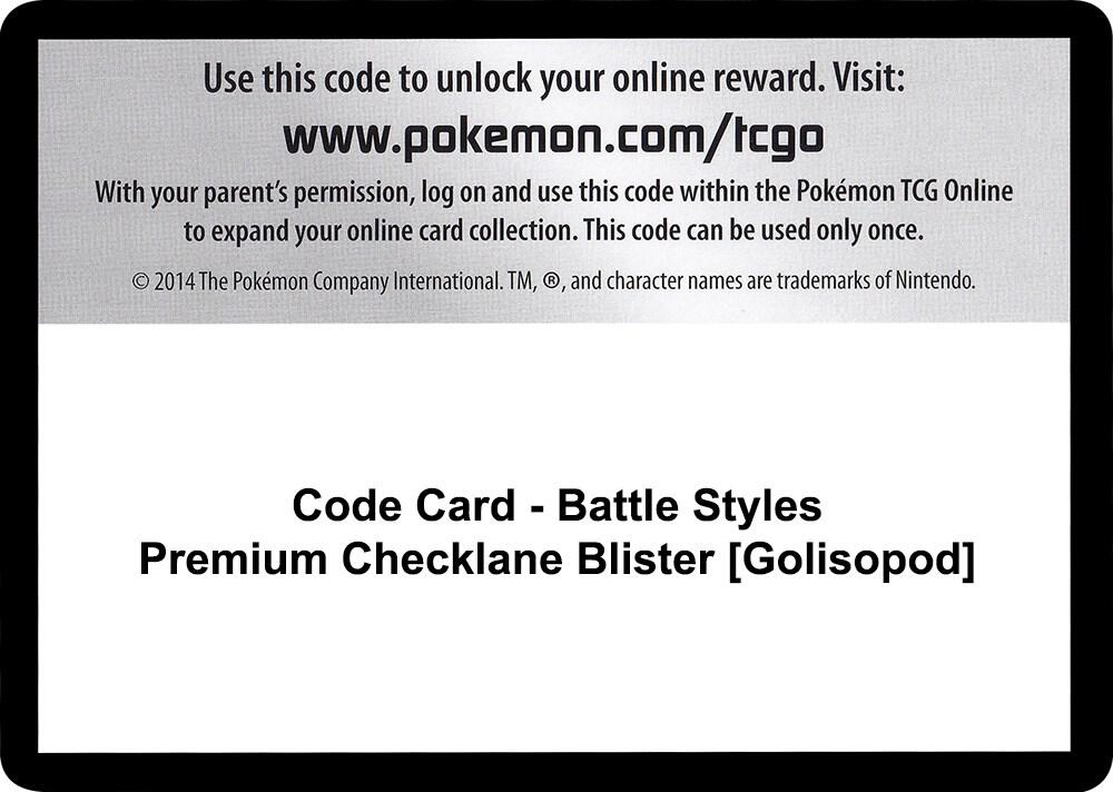 Code Card Battle Styles Premium Checklane Blister Golisopod  (SWSH05: Battle Styles)  | Good Games Adelaide SA