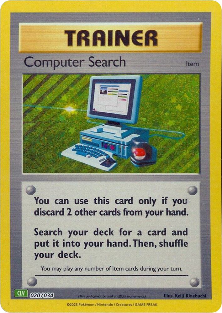 Computer Search CLV 020/034 (Trading Card Game Classic)  - Holofoil | Good Games Adelaide SA