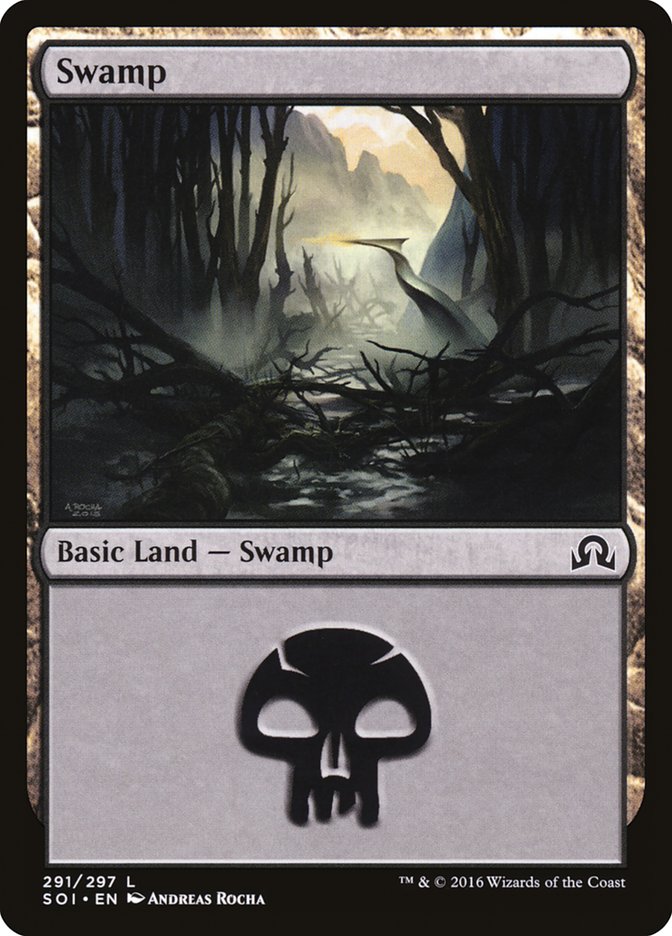 Swamp (291) [Shadows over Innistrad] | Good Games Adelaide SA