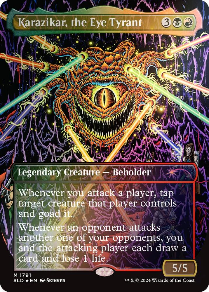 Karazikar the Eye Tyrant Rainbow Foil 1791 (Secret Lair Drop Series)  - Foil | Good Games Adelaide SA