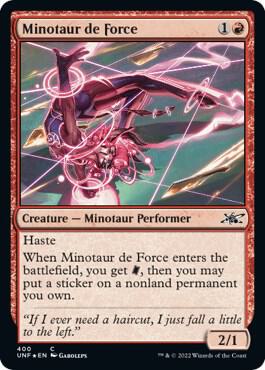 Minotaur de Force Galaxy Foil 400 (Unfinity)  - Foil | Good Games Adelaide SA