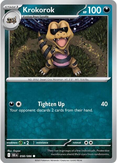 Krokorok 058/086 (SV: Black Bolt)  | Good Games Adelaide SA