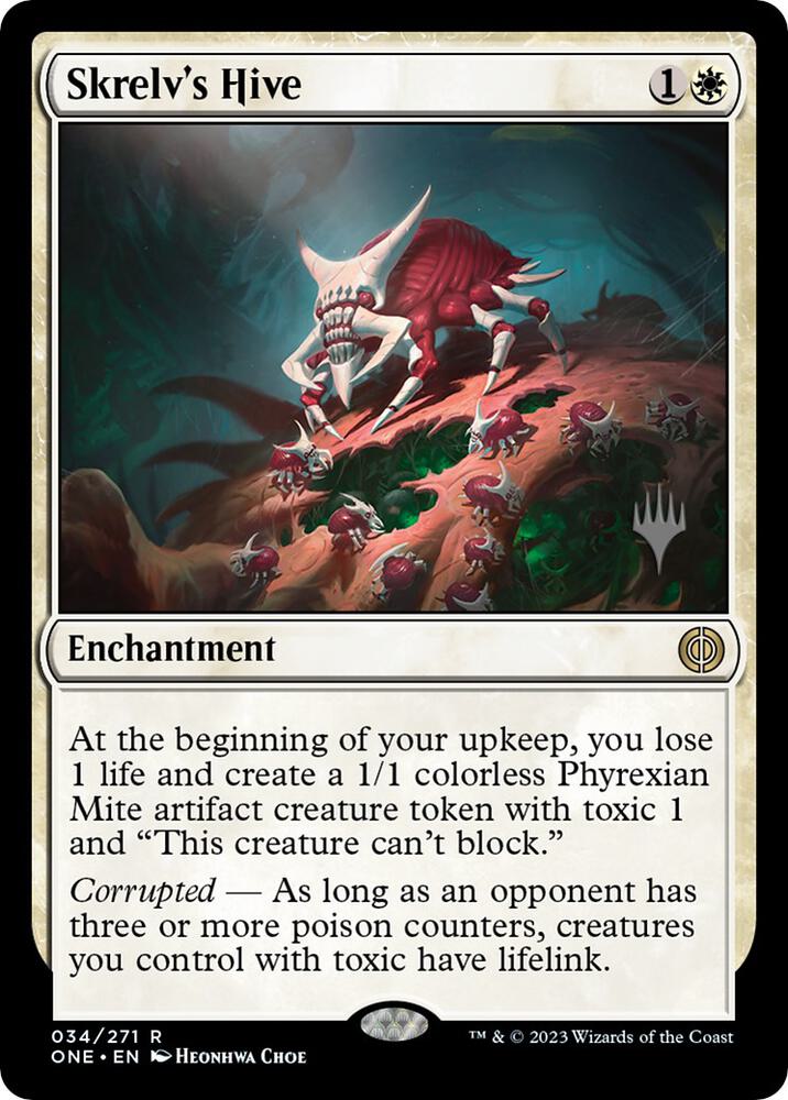 Skrelvs Hive 34 (Promo Pack: Phyrexia: All Will Be One)  - Foil | Good Games Adelaide SA
