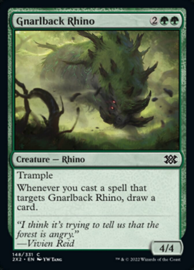 Gnarlback Rhino [Double Masters 2022] | Good Games Adelaide SA