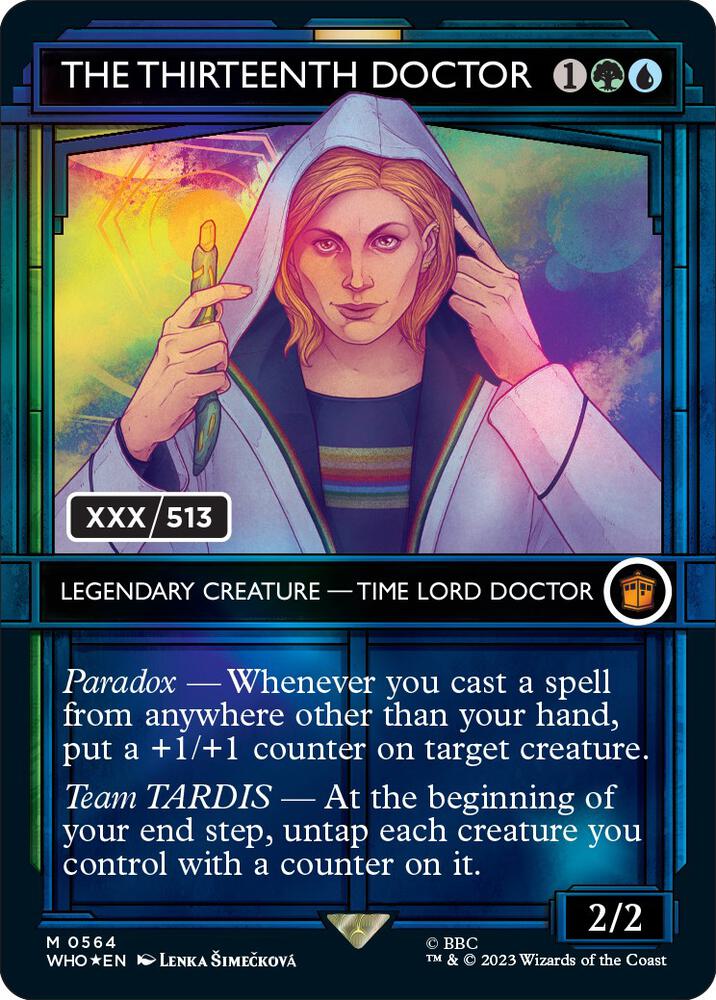 The Thirteenth Doctor Serialized 564 (Universes Beyond: Doctor Who)  - Foil | Good Games Adelaide SA