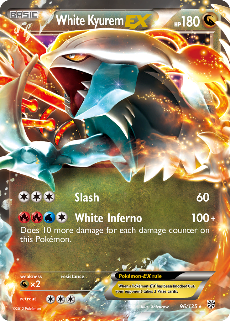 White Kyurem EX (96/135) [Black & White: Plasma Storm] | Good Games Adelaide SA