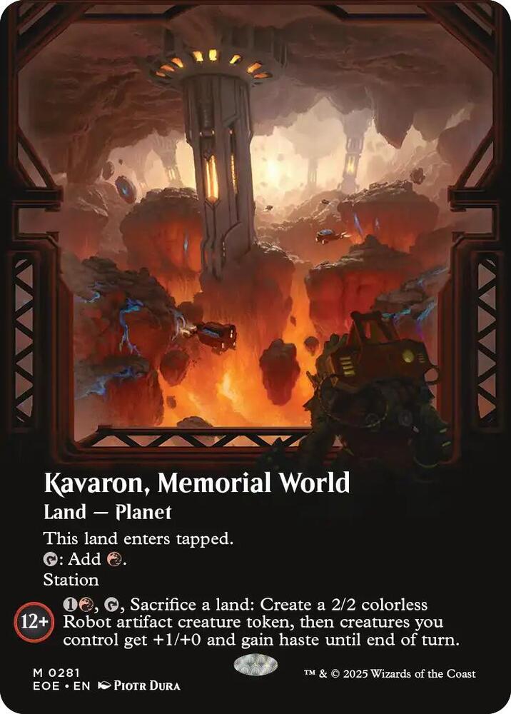 Kavaron, Memorial World 281/276 (Edge of Eternities)  - Borderless Foil | Good Games Adelaide SA