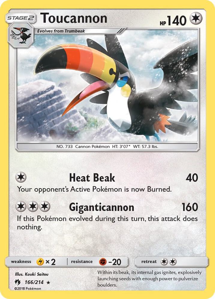 Toucannon 166/214 (SM - Lost Thunder)  | Good Games Adelaide SA