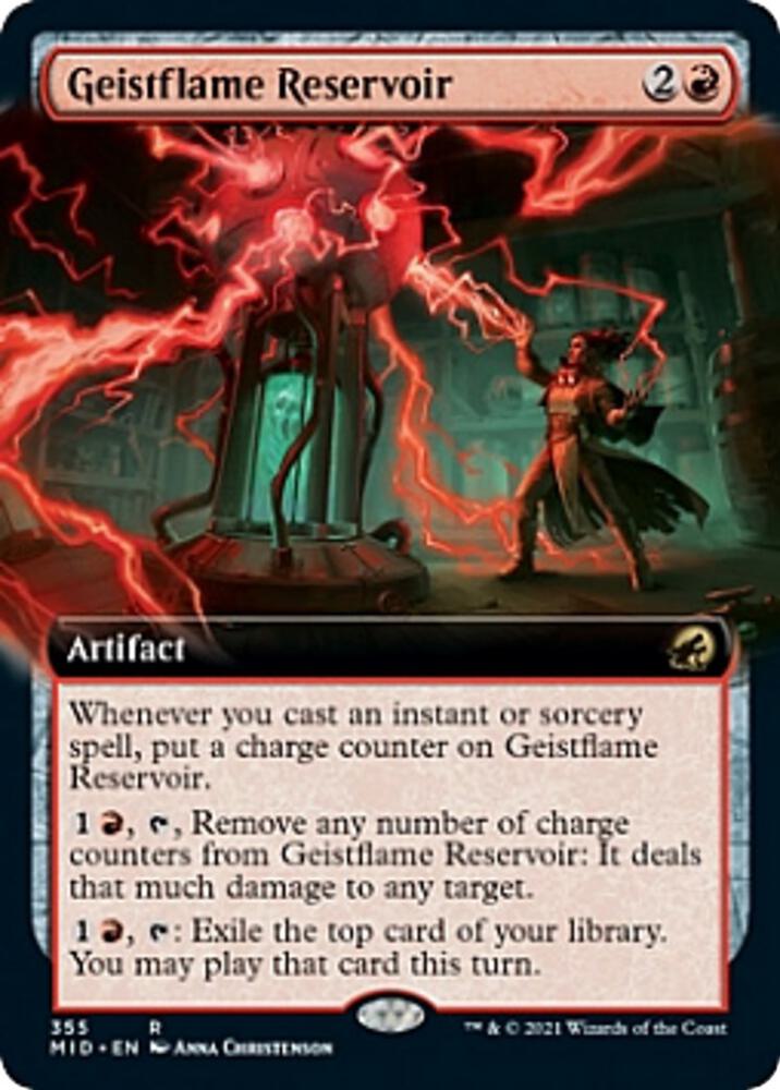 Geistflame Reservoir Extended Art 355 (Innistrad: Midnight Hunt)  | Good Games Adelaide SA