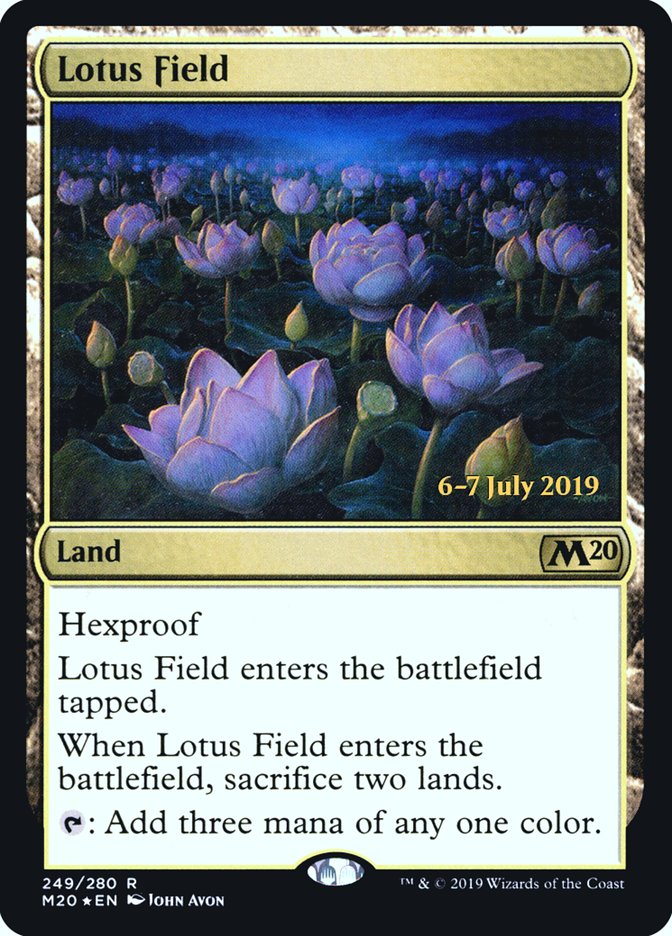 Lotus Field  [Core Set 2020 Prerelease Promos] | Good Games Adelaide SA