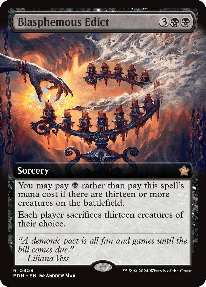 Blasphemous Edict 459 (Foundations)  - Extended Art Foil | Good Games Adelaide SA