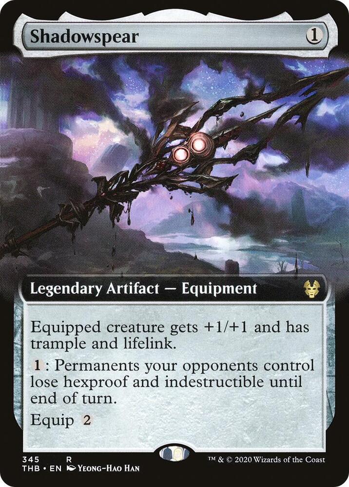 Shadowspear Extended Art 345 (Theros Beyond Death)  - Extended Art Foil | Good Games Adelaide SA
