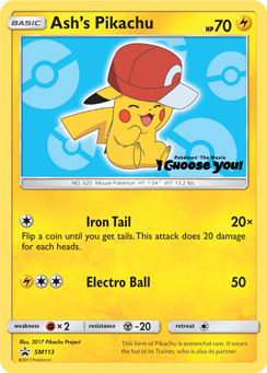 Ash's Pikachu (SM113) [Sun & Moon: Black Star Promos] | Good Games Adelaide SA