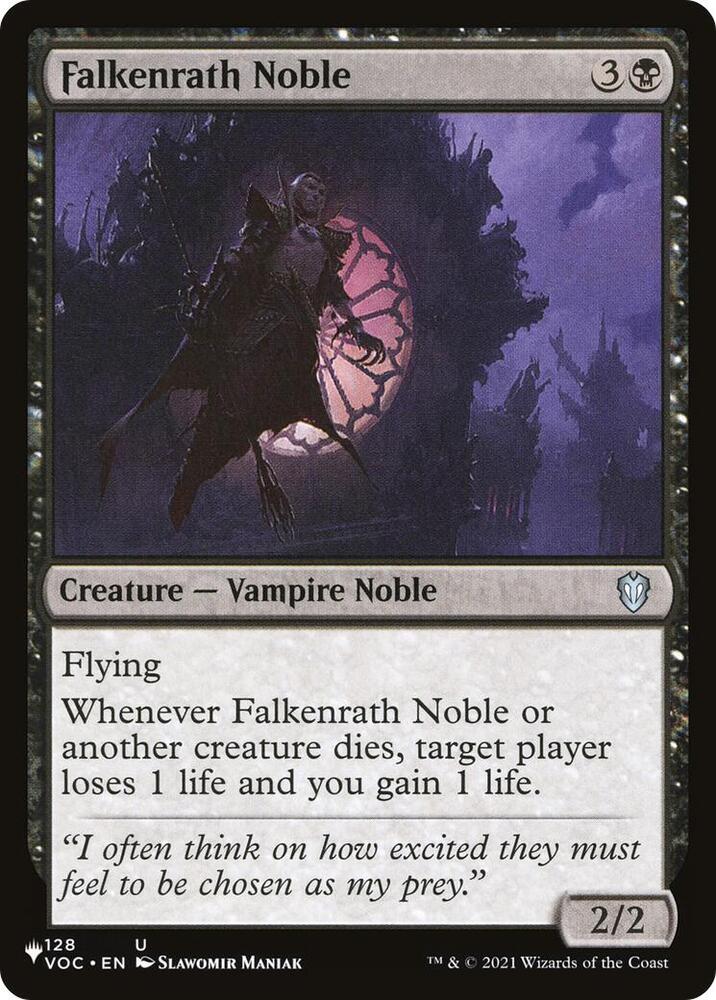 Falkenrath Noble 128/038 (The List Reprints)  | Good Games Adelaide SA