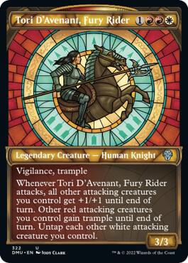 Tori DAvenant Fury Rider Showcase 322 (Dominaria United)  | Good Games Adelaide SA