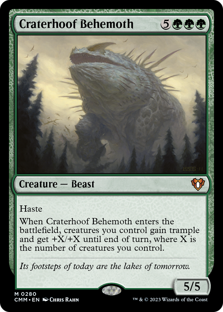 Craterhoof Behemoth [Commander Masters] | Good Games Adelaide SA