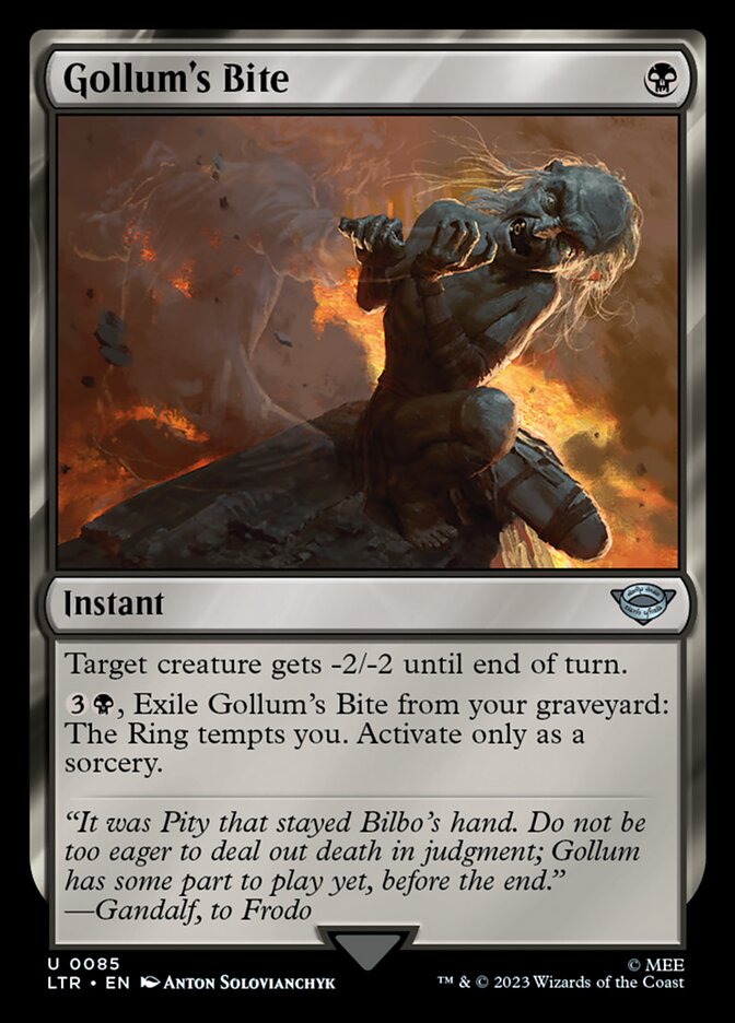 Gollum's Bite 85 (Universes Beyond: The Lord of the Rings: Tales of Middle-earth)  - Foil | Good Games Adelaide SA