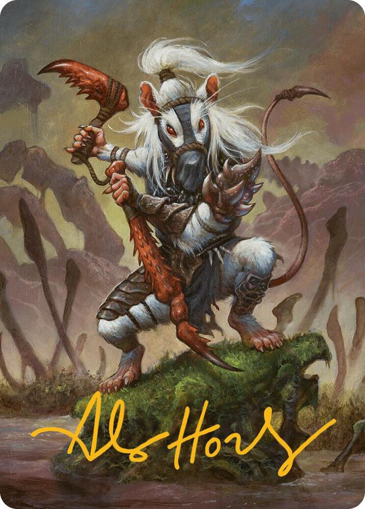 Ink Eyes Servant of Oni Art Card Gold Stamped Signature 50 (Art Series: Bloomburrow)  | Good Games Adelaide SA