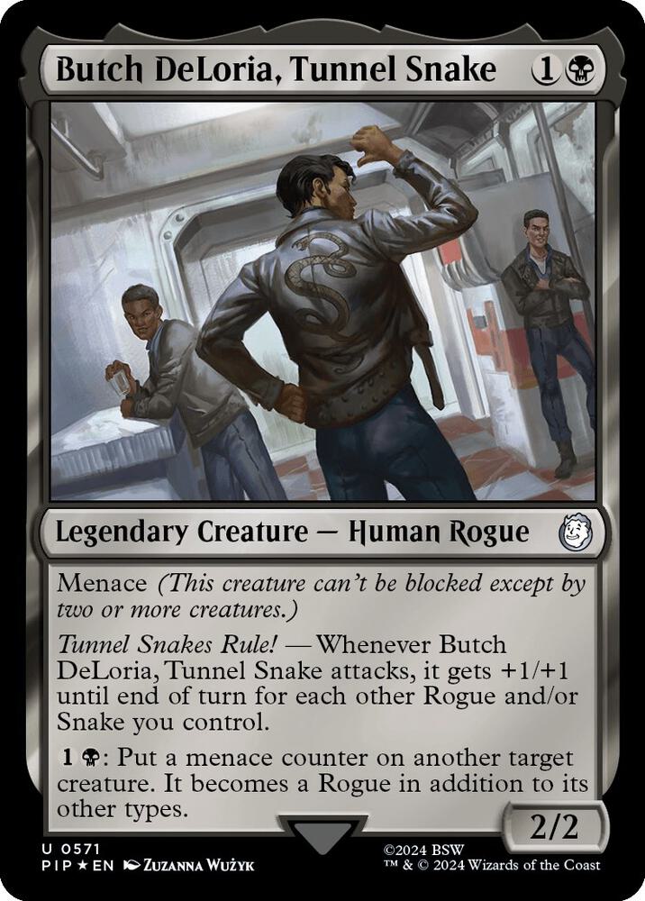 Butch DeLoria Tunnel Snake Surge Foil 571 (Universes Beyond: Fallout)  - Foil | Good Games Adelaide SA