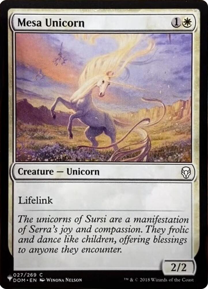 Mesa Unicorn 027/269 (The List Reprints)  | Good Games Adelaide SA