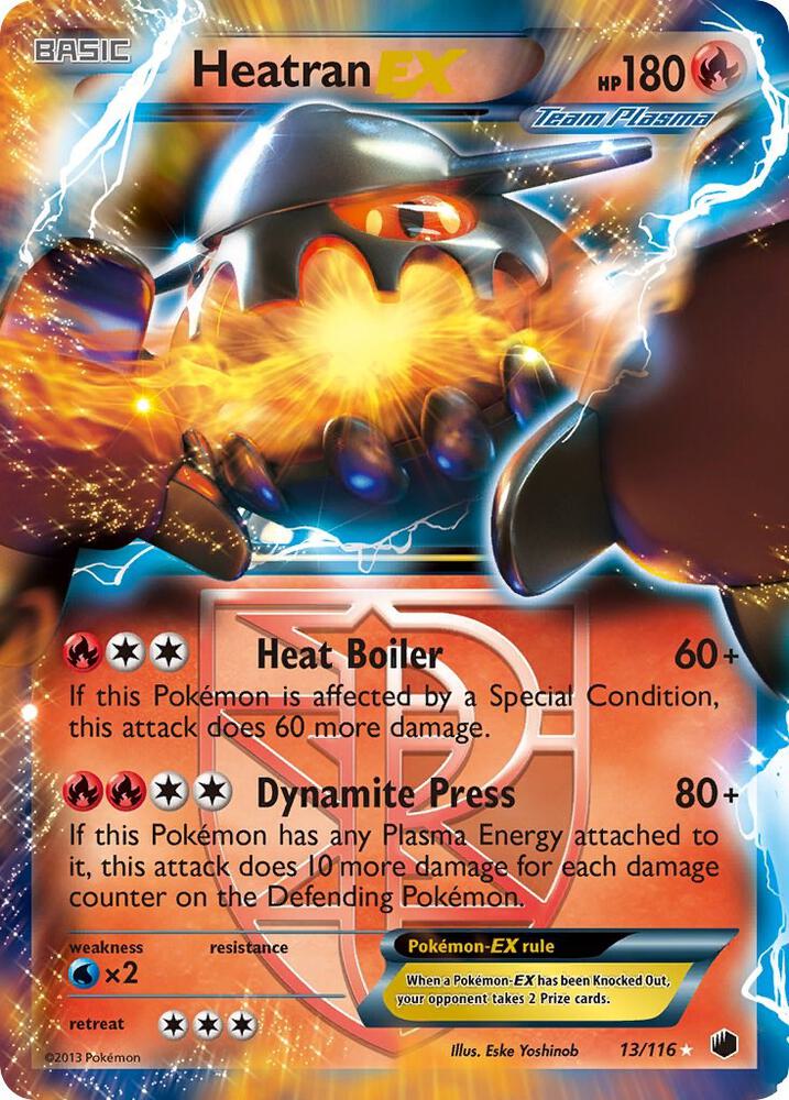 Heatran EX Team Plasma 13/116 (Plasma Freeze)  - Holofoil | Good Games Adelaide SA