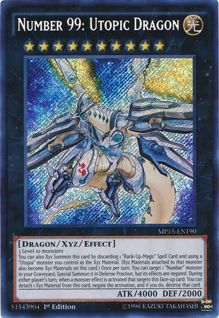 Number 99: Utopic Dragon [MP15-EN190] Secret Rare | Good Games Adelaide SA