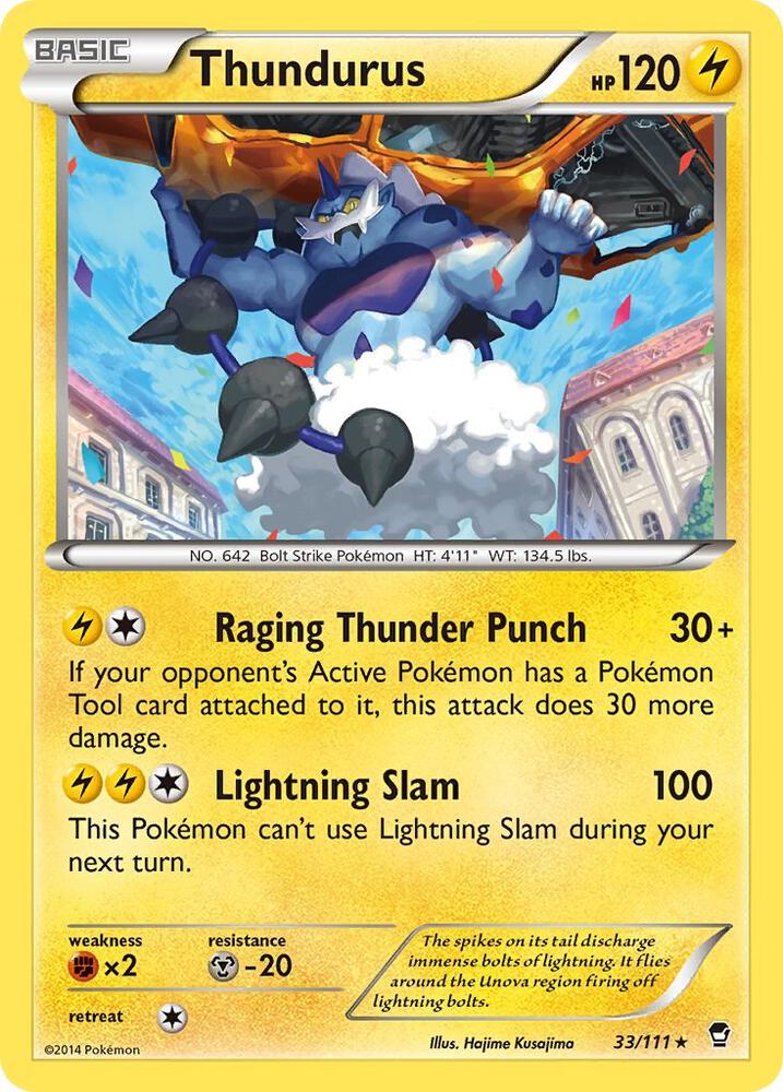 Thundurus 33/111 (XY - Furious Fists)  | Good Games Adelaide SA