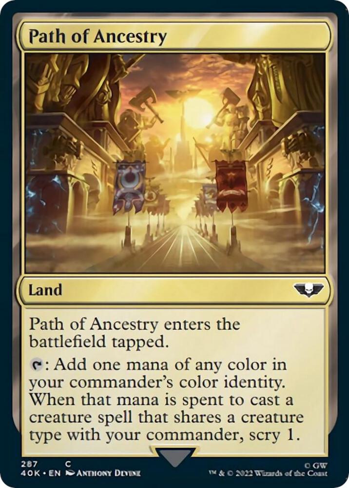 Path of Ancestry Surge Foil 287 (Universes Beyond: Warhammer 40,000)  - Foil | Good Games Adelaide SA