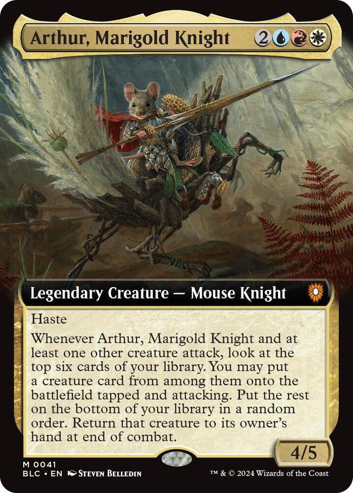 Arthur, Marigold Knight 41 (Commander: Bloomburrow)  - Foil | Good Games Adelaide SA