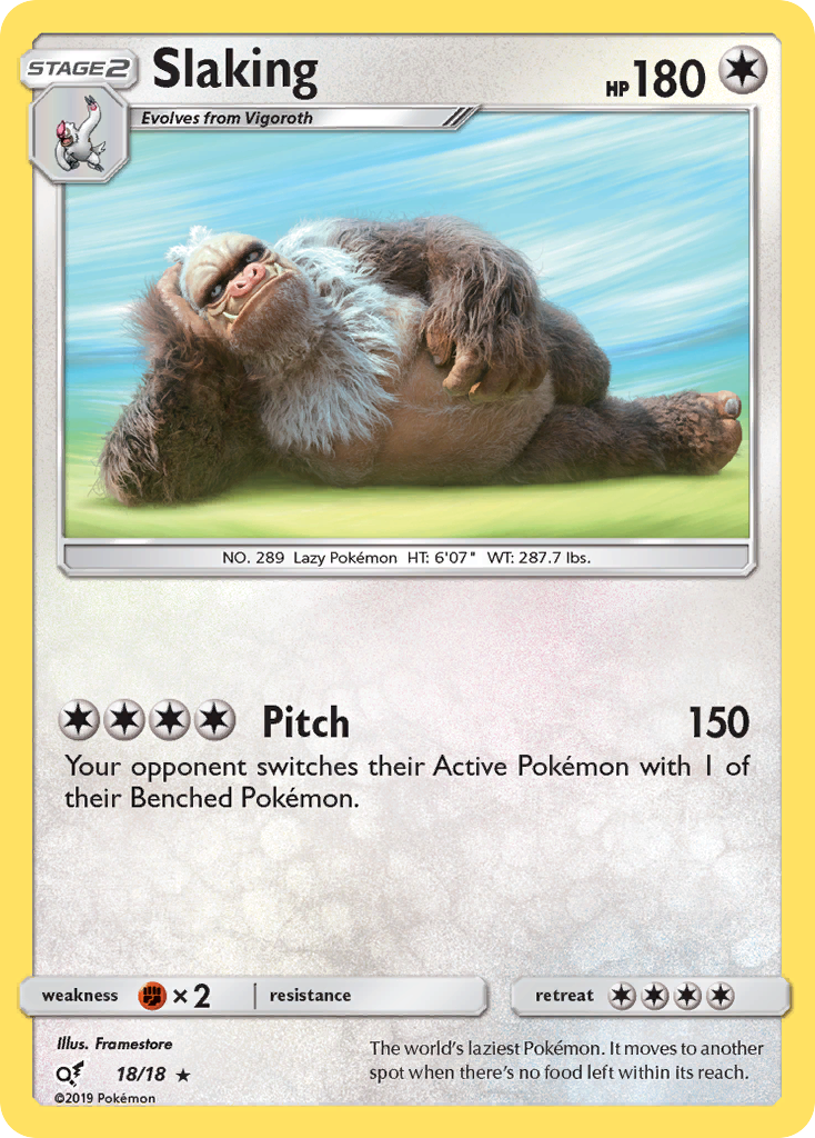 Slaking (18/18) [Sun & Moon: Detective Pikachu] | Good Games Adelaide SA