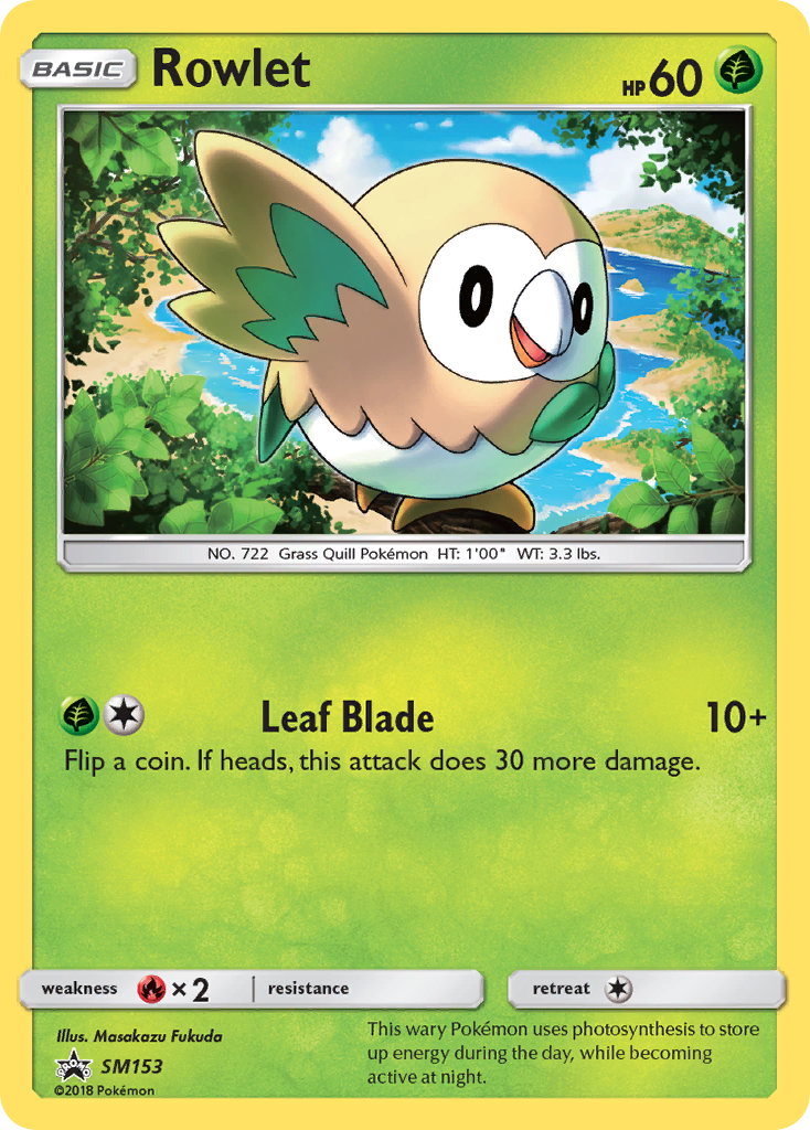 Rowlet (SM153) [Sun & Moon: Black Star Promos] | Good Games Adelaide SA