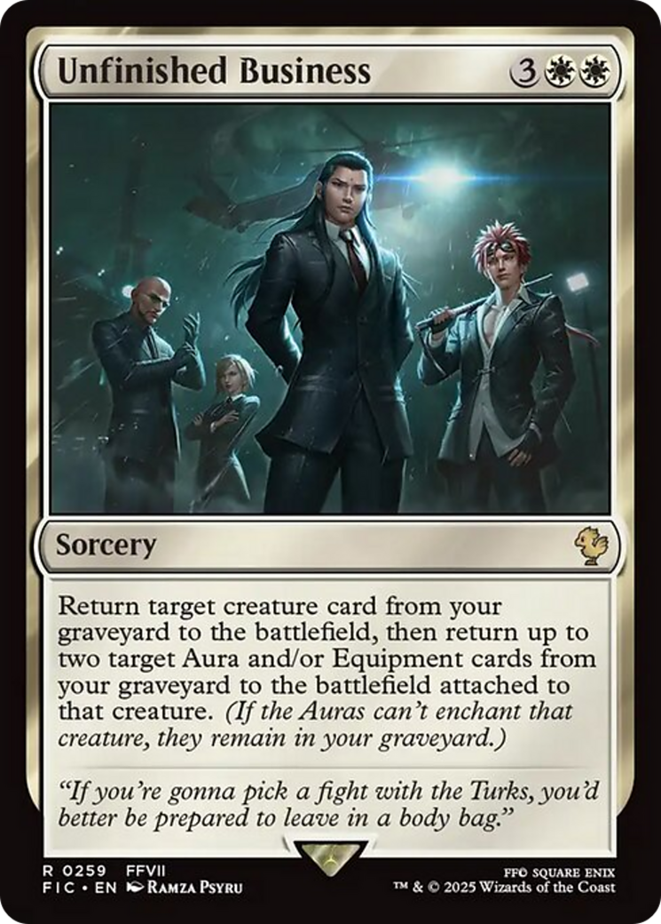 Unfinished Business [FINAL FANTASY Commander] | Good Games Adelaide SA