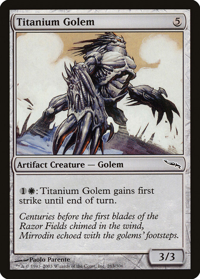 Titanium Golem [Mirrodin] | Good Games Adelaide SA