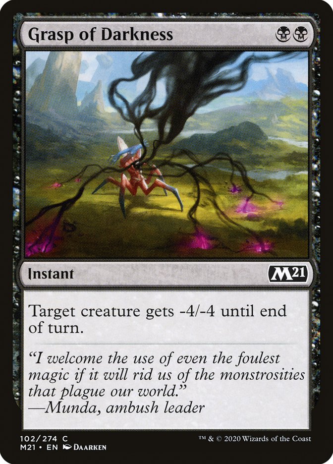 Grasp of Darkness 102 (Core Set 2021)  | Good Games Adelaide SA