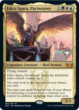 Falco Spara Pactweaver 186 (Promo Pack: Streets of New Capenna)  - Foil | Good Games Adelaide SA