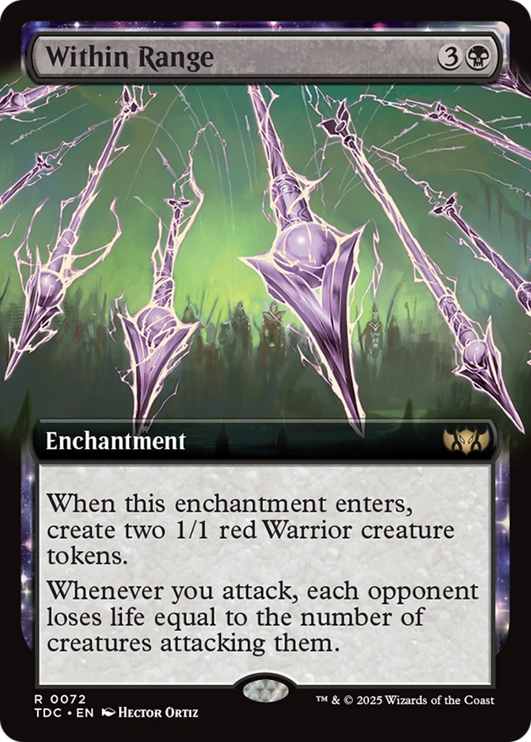 Within Range (Extended Art) [Tarkir: Dragonstorm Commander] | Good Games Adelaide SA