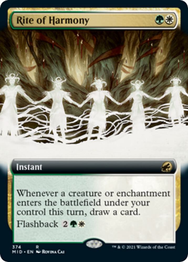 Rite of Harmony Extended Art 374 (Innistrad: Midnight Hunt)  | Good Games Adelaide SA