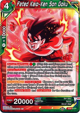 Fated Kaio-Ken Son Goku [SD9-04] | Good Games Adelaide SA