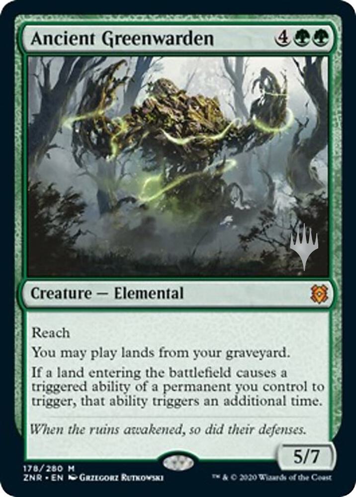 Ancient Greenwarden 178 (Promo Pack: Zendikar Rising)  | Good Games Adelaide SA
