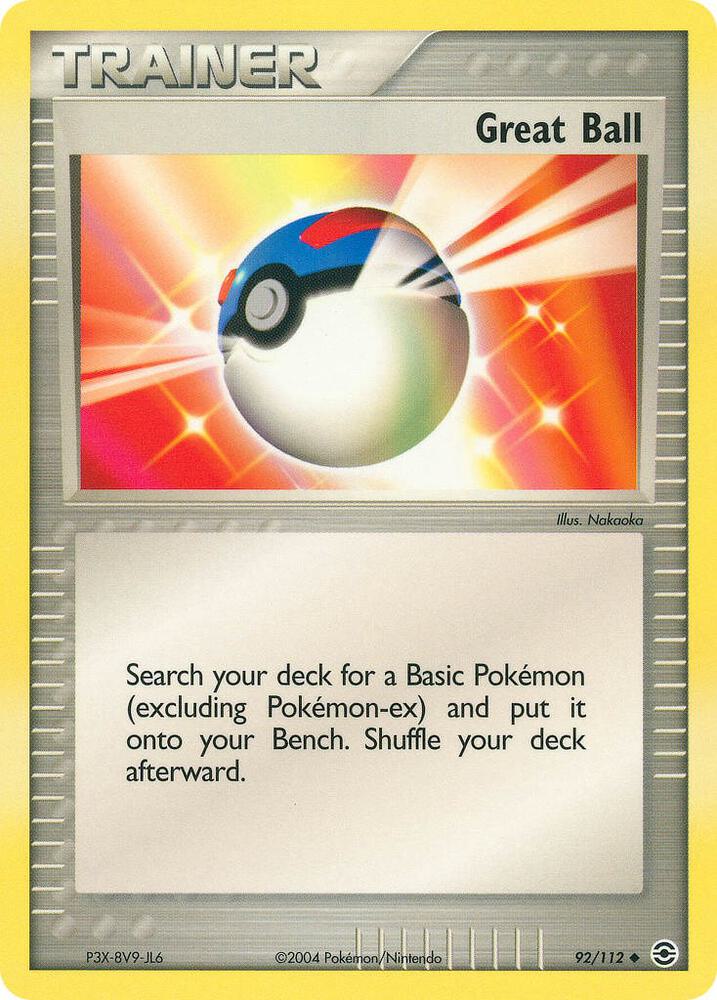 Great Ball 92/112 (FireRed & LeafGreen)  - Reverse Holofoil | Good Games Adelaide SA
