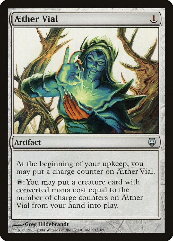 Aether Vial 91 (Darksteel)  - Foil | Good Games Adelaide SA