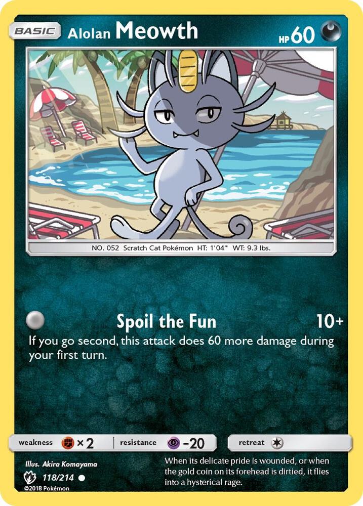 Alolan Meowth 118/214 (SM - Lost Thunder)  | Good Games Adelaide SA