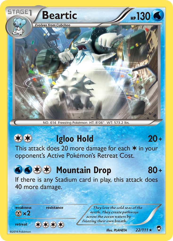 Beartic (22/111) [XY: Furious Fists] | Good Games Adelaide SA