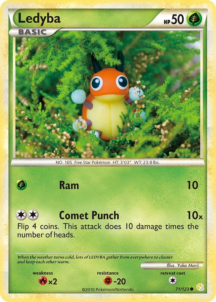 Ledyba 71/123 (HeartGold SoulSilver)  - Reverse Holofoil | Good Games Adelaide SA