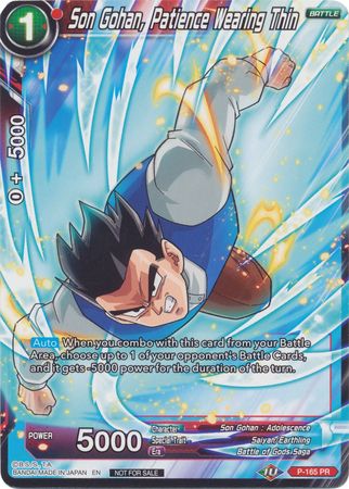 Son Gohan, Patience Wearing Thin (P-165) [Promotion Cards] | Good Games Adelaide SA