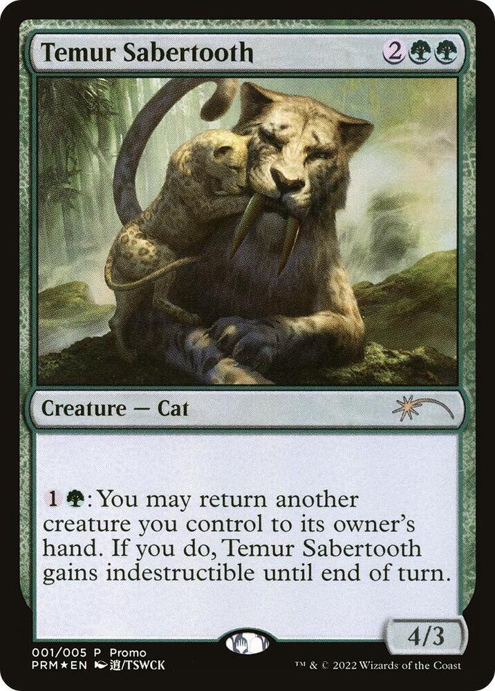 Temur Sabertooth 1 (Unique and Miscellaneous Promos)  - Foil | Good Games Adelaide SA